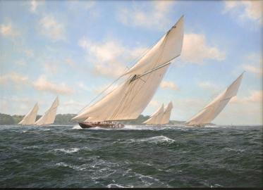 BRITANNIA Racing in the Solent