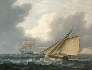 Cutter & Brig Off the English Coast
