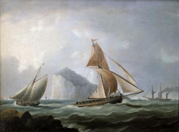 Cutter, Lugger & Steamship Off Dover
