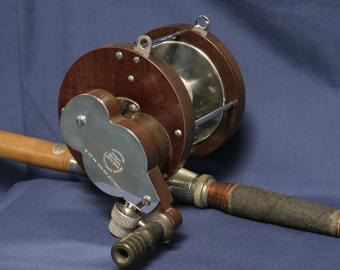 Rare Arthur KOVALOVSKY 14/0 Reel and Custom Built Rod By TYCOON TACKLE INC. Miami Florida.