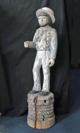 Ship's Chanderly Sign Carving- SAILOR MAN