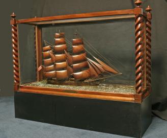Wood Model Of The British Clipper BRYNIAD