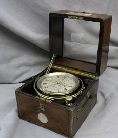 Ship's Chronometer number 297 by Wm Bond, Boston- From Ship TANJORE