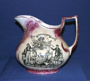 Sunderland Pottery - Pink Luster Pitcher