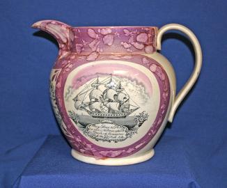 Large Sunderland Pitcher With Ship