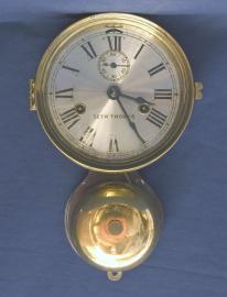 American Seth Thomas Bottom Bell Ship's Clock