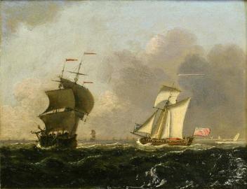 British Admiralty Yacht Underway
