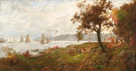 View of the Palisades on the Hudson