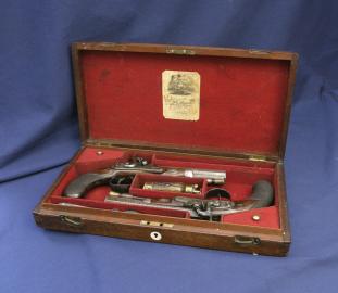 Cased Percussion Sporting Pistols