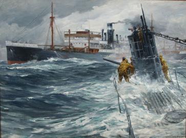 German U-Boat Stops American Tanker R.G. STEWART