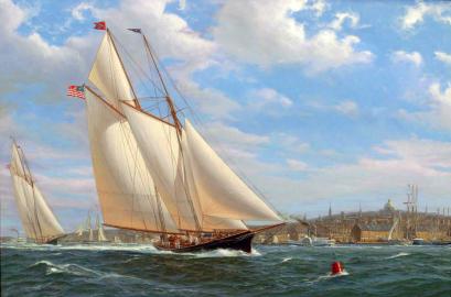 IROQUOIS and PALMER in Boston Harbor