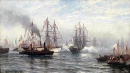 Statue of Liberty Arrives in New York Harbor