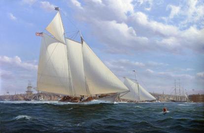 AMERICA vs MARIA - New York Harbor, 1851