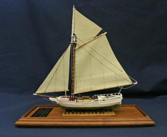 Miniature Model of a Hudson River Sloop