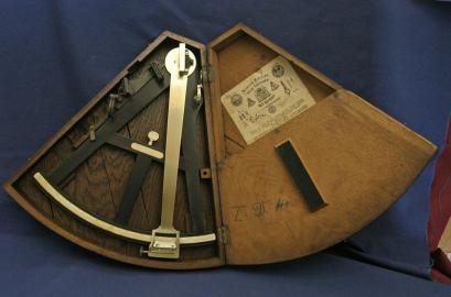 Ebony and Ivory Octant by Oertling- Berlin