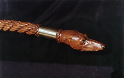 Sailors Carving Decorative Ship's Rudder Arm