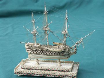 Miniature Prisoner Of War Model With Double Stand