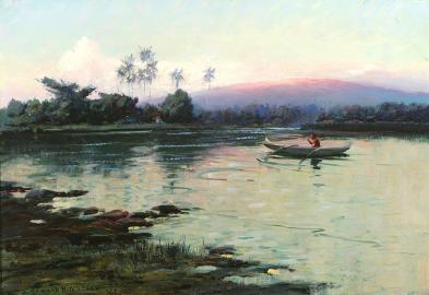 Sunrise Glow From Wailoa River, Hilo