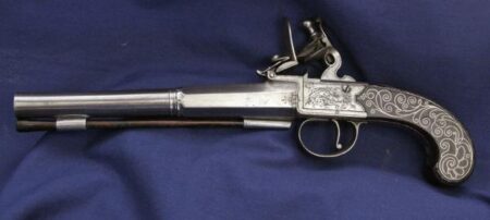 Flintlock Box Lock Pistol by Bunney of Birmingham- London