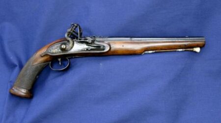 Flintlock Holster Pistol-Signed DUG...NNE Jeune, a S.'E...