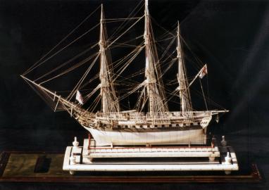 H.M. Frigate LATONA Napoleonic Prisoner Of War Model- 38 Guns