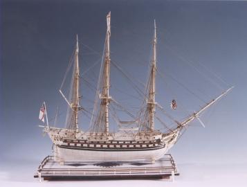Napoleonic Prisoner Of War Bone Model British Warship
