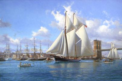 DAUNTLESS On The East River, 1886