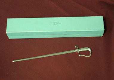Tiffany & Company Silver Replica Of Admiral Lord Nelson's Sword- Letter Opener