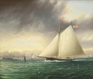 Racing Sloop WHISTLER Off Bowditch Ledge