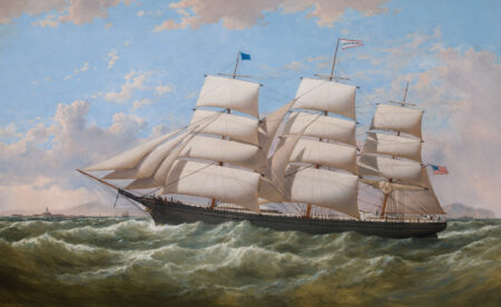 Clipper LUCY S WILLS off the Skerries