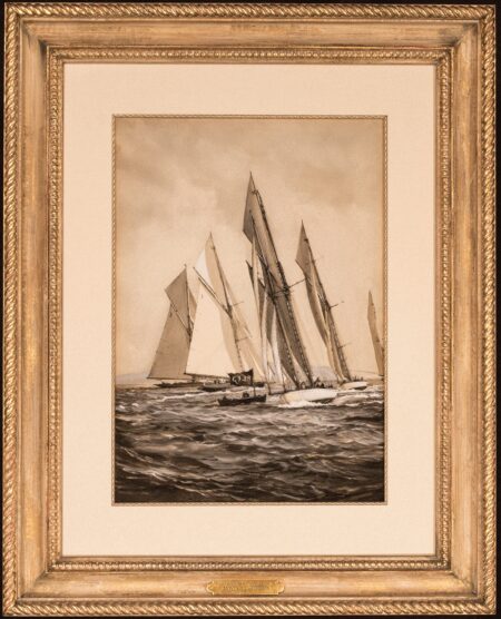 Schooner Races Around the Mark