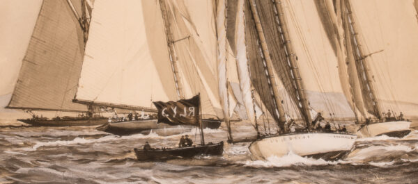 Schooner Races Around the Mark - Image 3