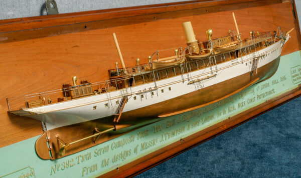 Half Hull Builders Dockyard Model- Twin Screw Steam Yacht IVY - Image 7