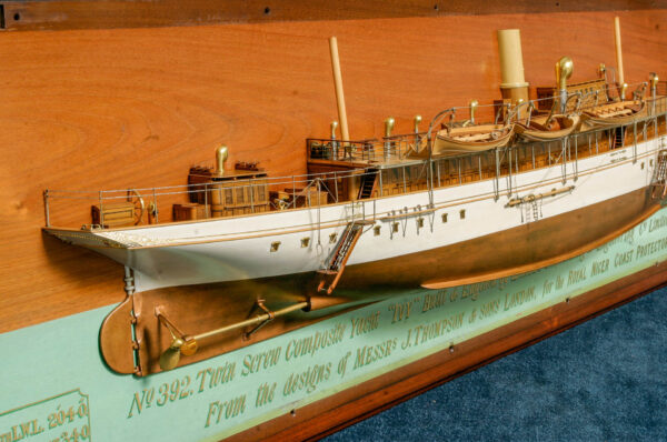 Half Hull Builders Dockyard Model- Twin Screw Steam Yacht IVY - Image 6