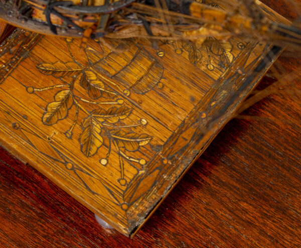 Napoleonic Prisoner Of War Boxwood Model of a British Naval Frigate of 54 Guns - Image 4