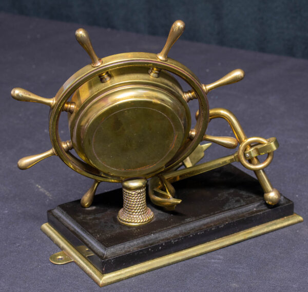 Anchor and Ships Wheel Aneroid Desk Barometer - Image 3