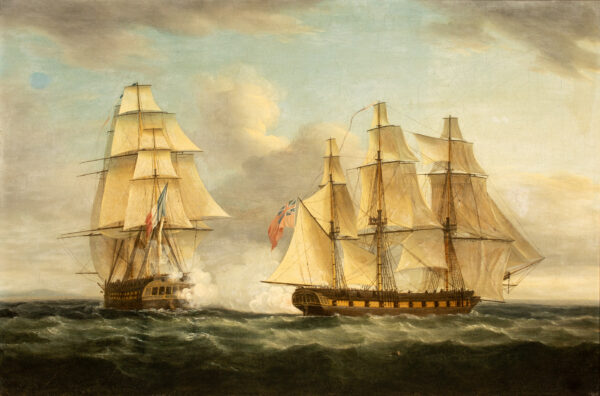 The Capture of the French Frigate LE SERENE by the English Frigate HMS AIGLE - Image 4
