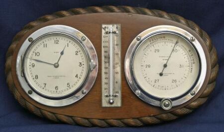 Quality Yacht Clock, Barometer and Thermometer Set by Hughes-London