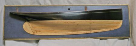Builders Half Model of the Yawl WOODBINE with Collection of Ship's Artifacts