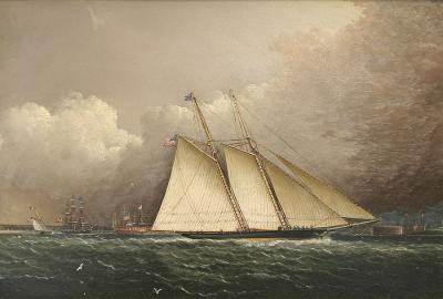 Schooner AMERICA Off New York