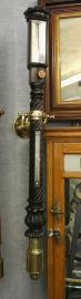 Rare Early Carved Twist Gimbeled Marine Barometer by Henry Frodsham - Castle Street Liverpool