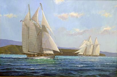 PURITAN And The CALIFORNIAN Off The California Coast