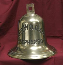 15 inch Brass Ships Bell  From Ship Sir Williams Stephenson