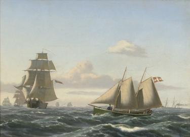 Danish Customs Sail to Russian Merchant Ships