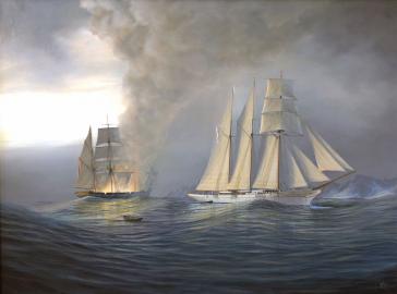 SUNBEAM Rescuing the Crew of a Burning Ship