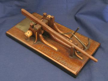19th Century Patent Model for a  ANCHOR WINDLASS by Clapson & Sons Barton Upon Humber
