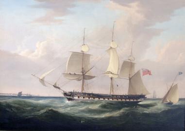 The East Indiaman KENT Off Deal, England