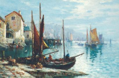 Fishing Fleet in Harbor