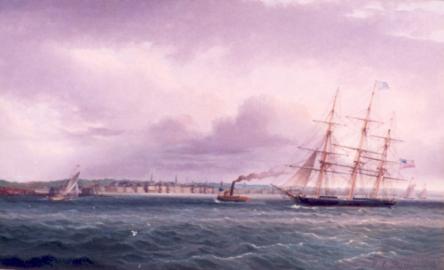 The Clipper Memnon Under Tow