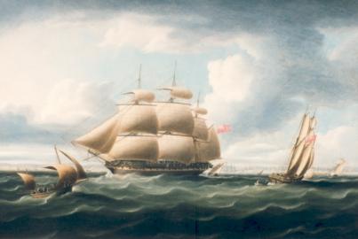 H.M.S AMPHITRITE Blockading Cadiz